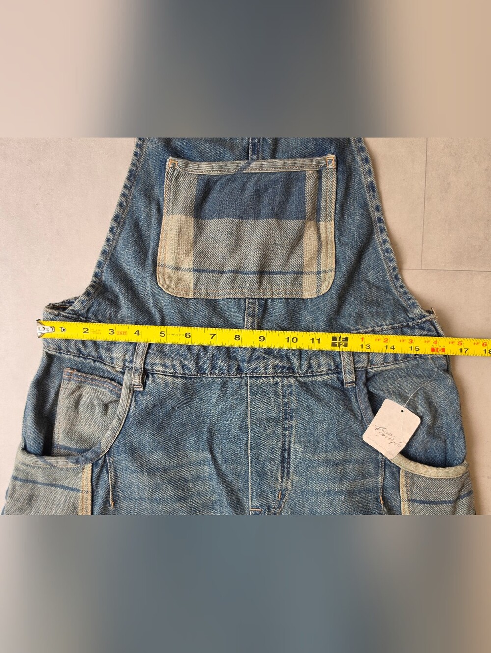 We The Free Drifter Patched Overalls Free People Wide Leg Small Short(Has Scent) - Picture 5 of 16